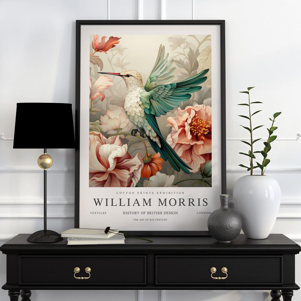 Neutral William Morris Poster Picture Botanical Animals Canvas Prints Vintage Wall Art Decorations for Living Room Exhibition
