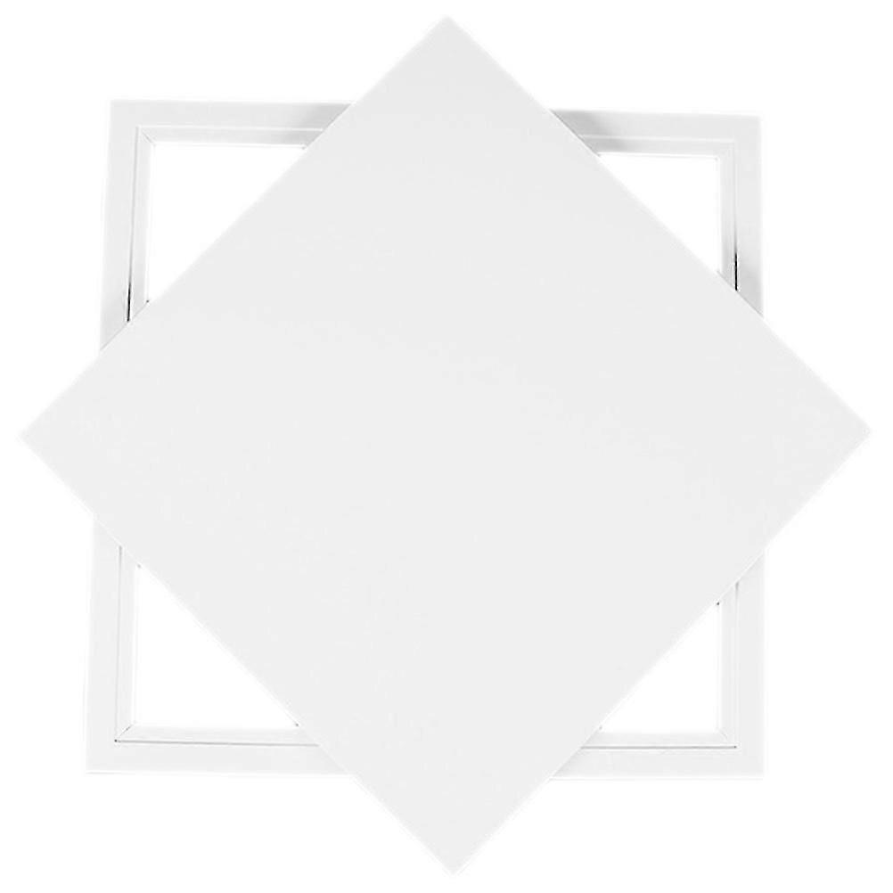 Ceiling Access Panel 23x23x2cm, Aluminum Alloy Drywall Access Door, White, Tool-Free Installation, for Computer Networks, Cable Access, 1 Pack