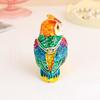 Jewelry Holder Owl Jewelry Box Zinc Alloy Owl Figurine Collectible Owl Trinket Box  Home Decoration