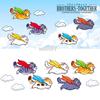 MDLUFY Car Sticker, Cat Superman Illustration, Waterproof, Funny Sticker, For Cars & Motorcycles, Hiding