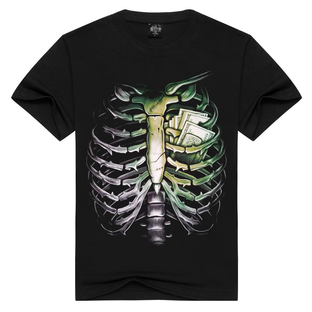 Stylish Summer Unisex Graphic T-shirt Quick-dry Polyester Crew Neck Tee