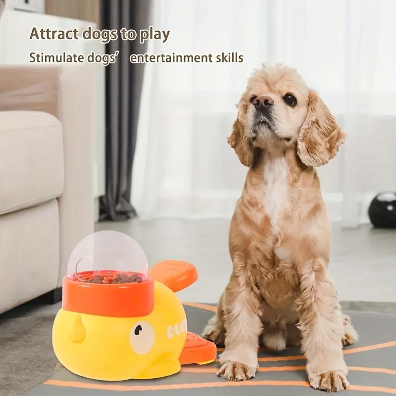 Pet Dog Automatic Feeder Cat Self-hi Toy Snack Freeze-drying Feeding Machine Little Yellow Duck Cat Missed Food Toy