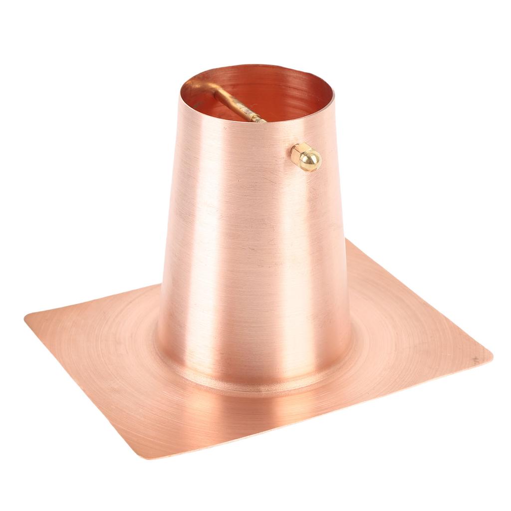 Rain Chain Gutter Adapter Metal Rain Catcher Chain Adapter for Installation Outside Gutters Downspout Pure Copper