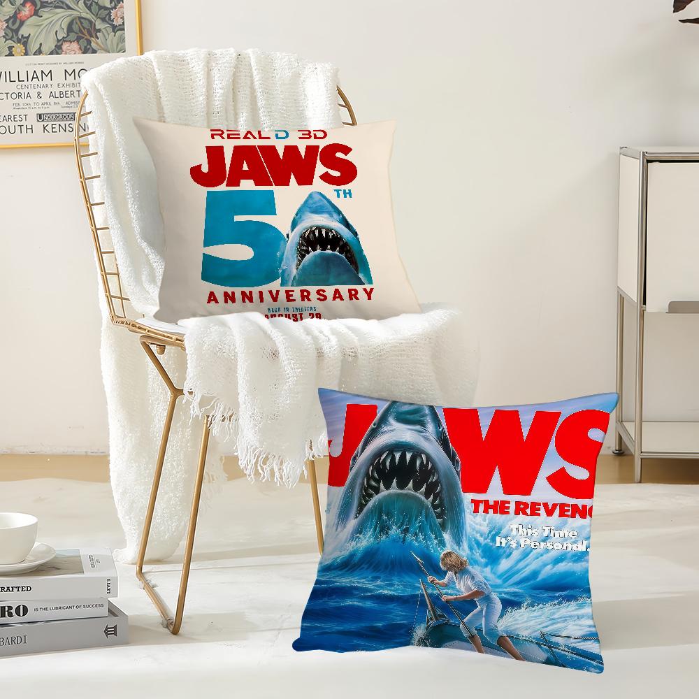 Movie Jjaws Pillow Case Suitable For Bedrooms Living Rooms Cars Home Decoration