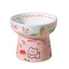 Pet Supplies Ceramic Cat Bowl Creative Cute Pet High Foot Bowl Non-slip Large Capacity Pet Drinking Feeder Water Container