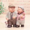 Hand-in-Hand Grandpa & Grandma Night Light Figurine: Romantic Anniversary or Birthday Gift
