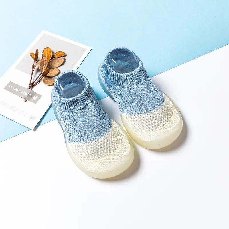 Newborn Baby Shoes Breathable Mesh Kid First Walkers Indoor Socks shoes Toddler Boy Crib Anti-slip Floor Infant Girls Sock 0-4Y