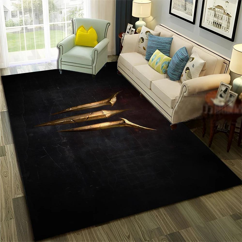 Baldur Gate3 Game Gamer Cartoon 3D Carpet Rug for Home Living Room Bedroom Sofa Doormat Decor,Child Area Rug Non-slip Floor Mat