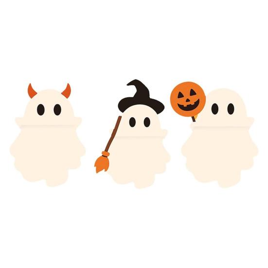 Halloween Geist Mysterium Handy Kumpel Aufkleber Geist Handy Topper Niedlich Abziehen und Aufkleben Mini