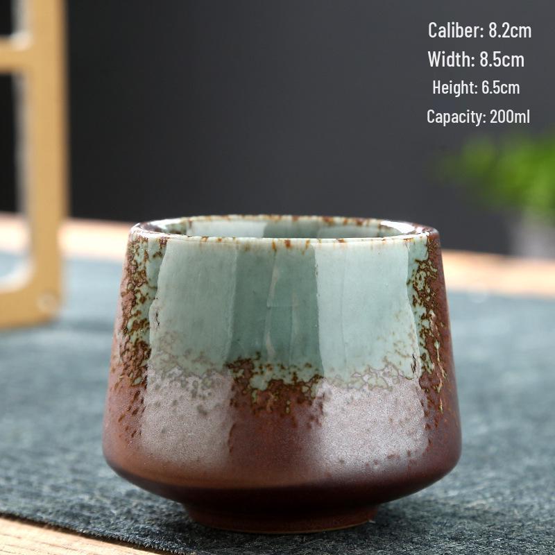 Retro Coarse Pottery Ceramic Coffee and Tea Cup for Home Use