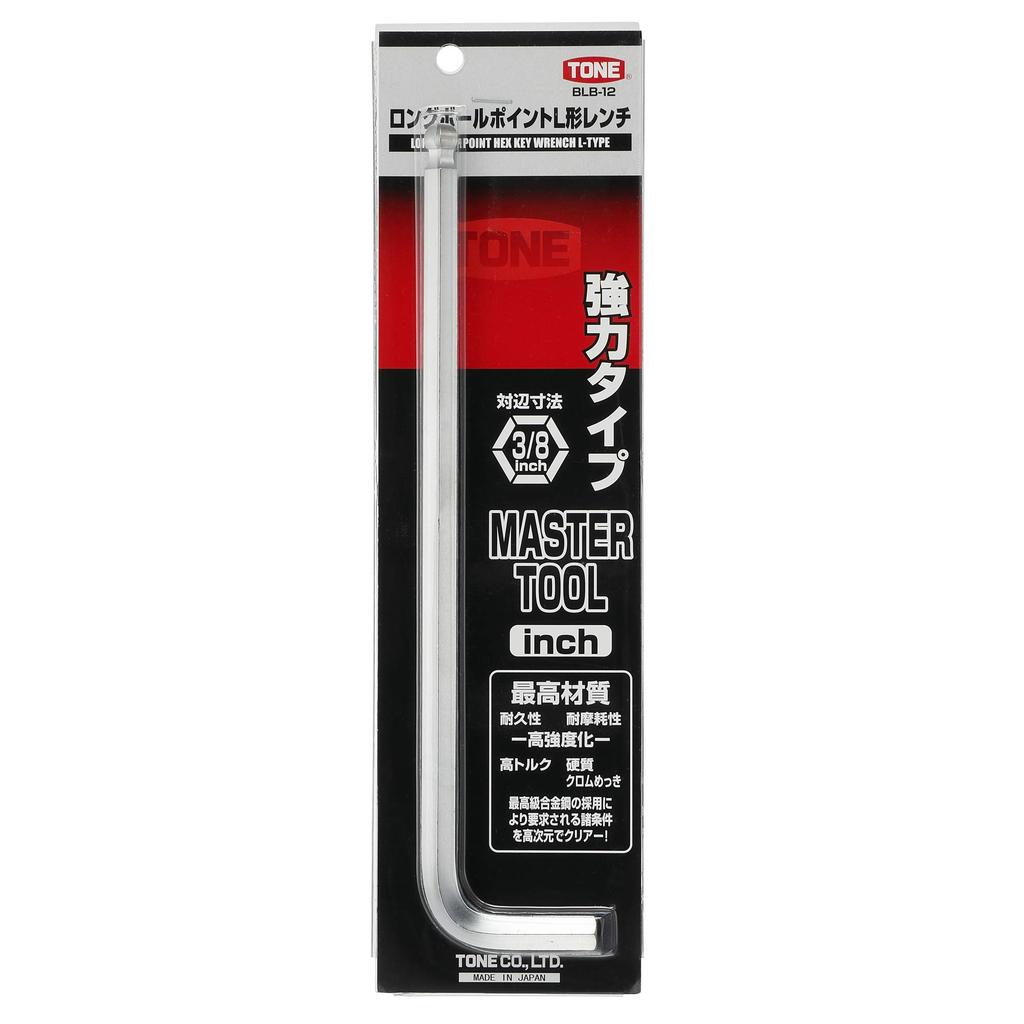 Tone Long Ball Point Wrench Width (TONE) L-Shaped BLB-12, 3/8-inch