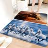 Horse Kitchen Mat Nordic Style Bedroom Living Room Doormat Home Balcony Anti-Slip Welcome Rug