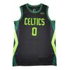 2025 Celtics #0 Tatum Black Embroidered Basketball Jersey for Adults