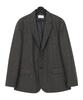 Prairie (Set) Wool Herringbone Check Blazer Setup (Charcoal)