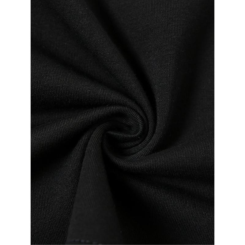 Women Don't Tell Me I Don't Have Guts Slogan T-Shirt Black White Print Round Neck Short Sleeve Sassy Female Power Casual Statement Top