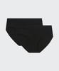 MUSINSA STANDARD WOMAN Women'S Cotton Panties 2-Pack [Black]