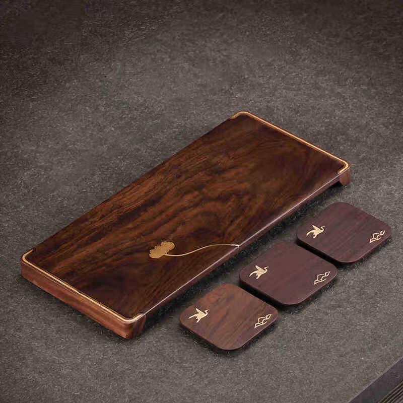 Handun Cloud Crane Bamboo Tea Coaster Set