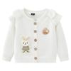 Cute Doll Children's Knitted Cardigan Spring and Autumn New Girls Sweater Stylish Coat