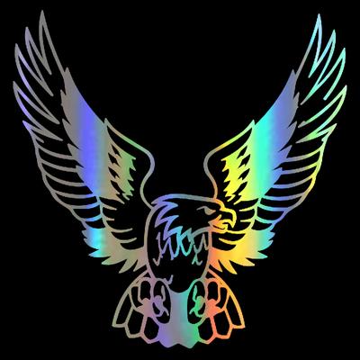3D Car Sticker Fashion Eagle On Car Funny Wild Animal Stickers and Labels Vinyl Car Modeling 15.8*16cm 1pc