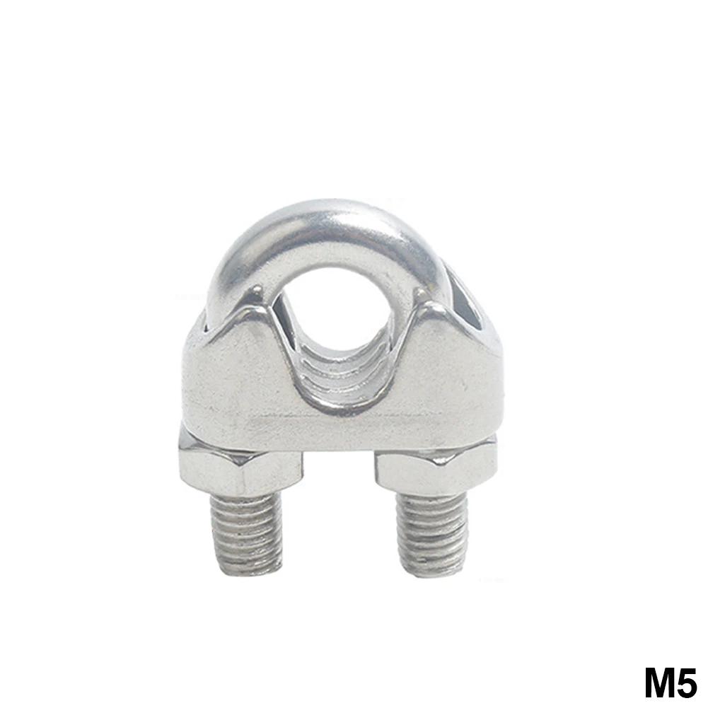 U-Klemme aus Edelstahl 304, Drahtklemmen, Seilklemmen, Kabelschrauben, Takelage-Hardware-Klemmen M2-M18, Schiffsausrüstung