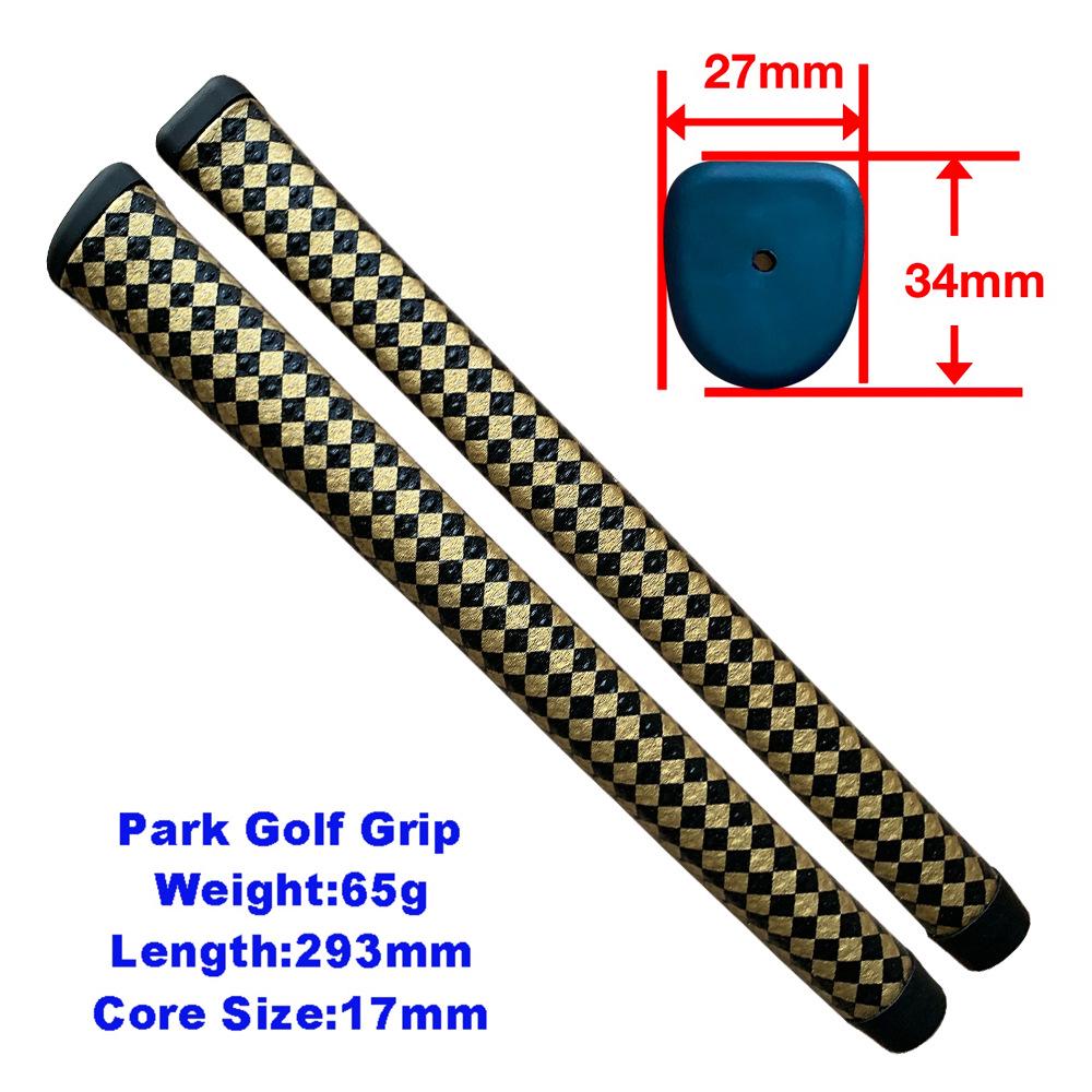 Customizable Park Golf Suede Grip with Silicone Logo Option золотой с черным цветом
