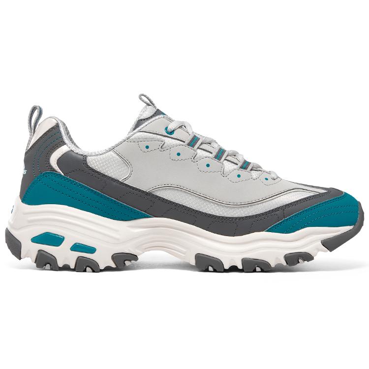 Skechers D'lites 1.0 Sneakers 'Beige Grey Blue' 894256-GRY