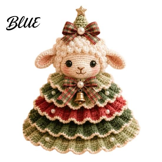 Kit de Ganchillo para Principiantes Kit de Árbol de Navidad Animal DIY Vaca de las Highlands Hilo Decorativo Lindo Manualidad con Hilo Perro Salchicha Gato Manualidades para Principiantes Festivo Hecho a Mano