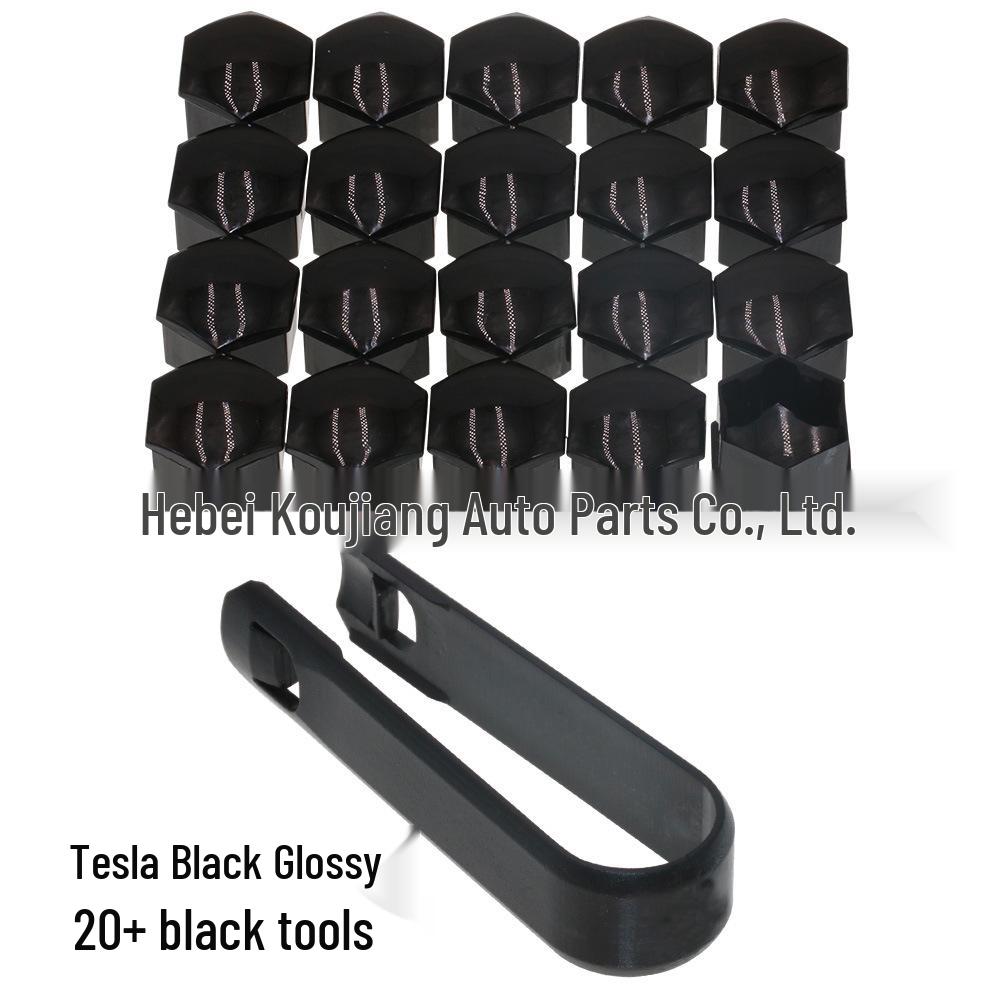 

Колпачок винта колеса Tesla: Декоративная, Пыле- и Ржавчиностойкая Крышка K04: 20 Caps + Black Removal Tool