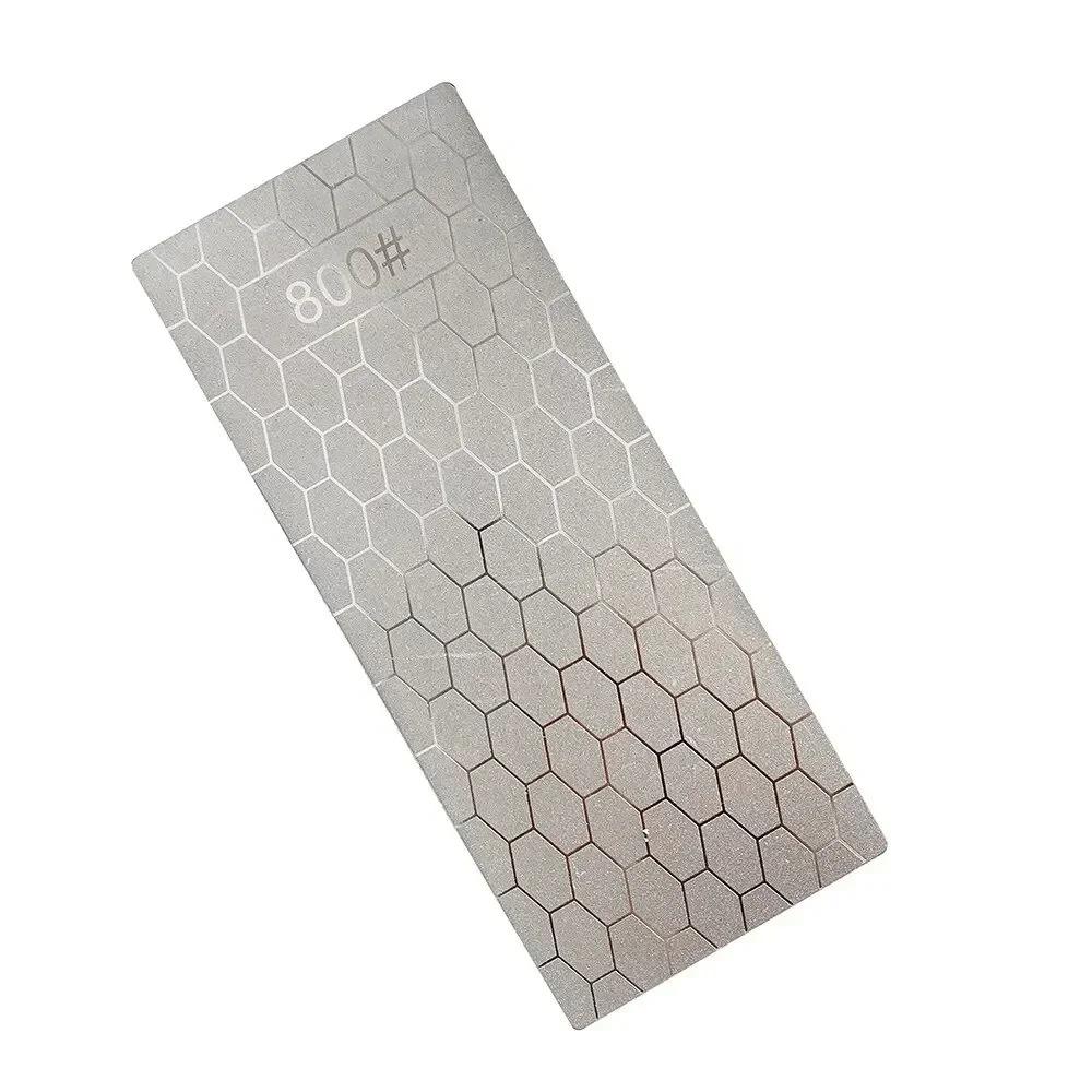 Grit Knife Sharpening Stone with Honeycomb Surface Plate Nonslip Base for Knives Scissors Ultrathin Kitchen Whetstone Tools