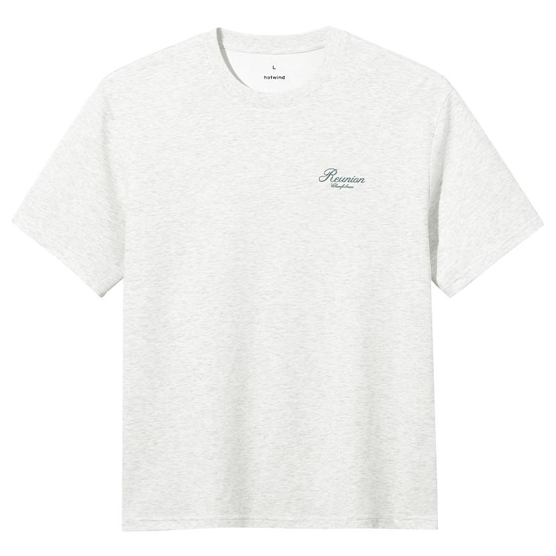 Hotwind Men s Letter Print Casual T-shirt L