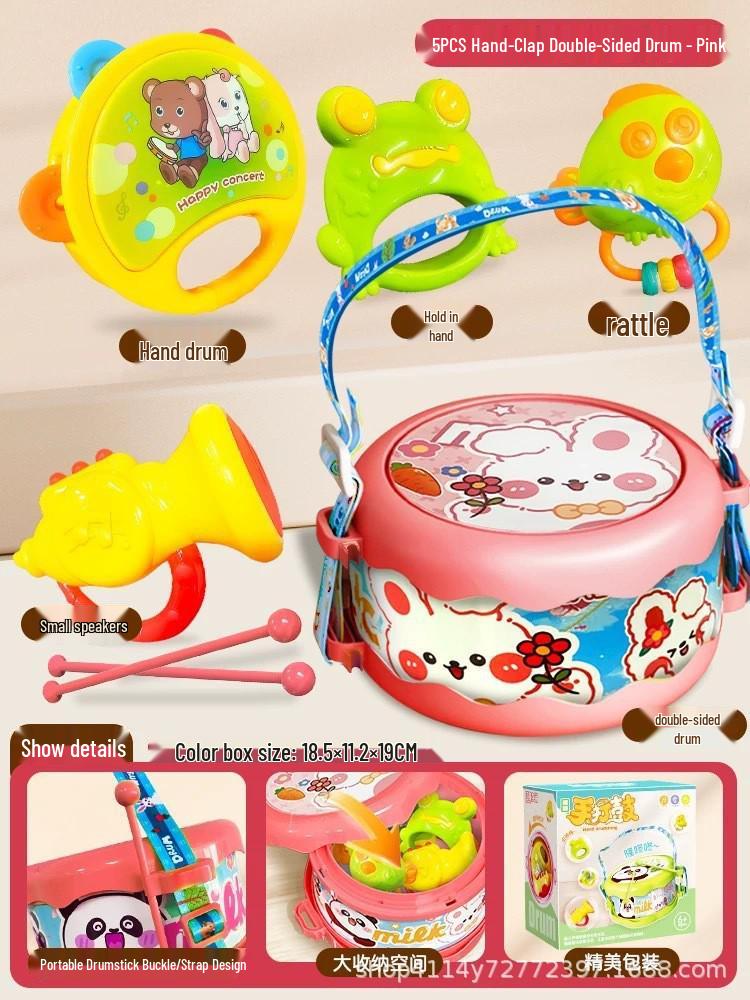 Early Childhood Hand-Clapping Drum: Educational Percussion Toy for Boys, Girls, Babies