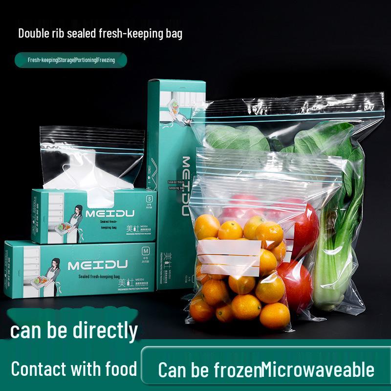 Self-Sealing Food-Grade Freezer Bags for Household Use Small bag (10 pieces/bag)