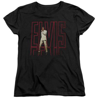 Elvis Presley Elvis 68 Album Maglietta Donna Nera