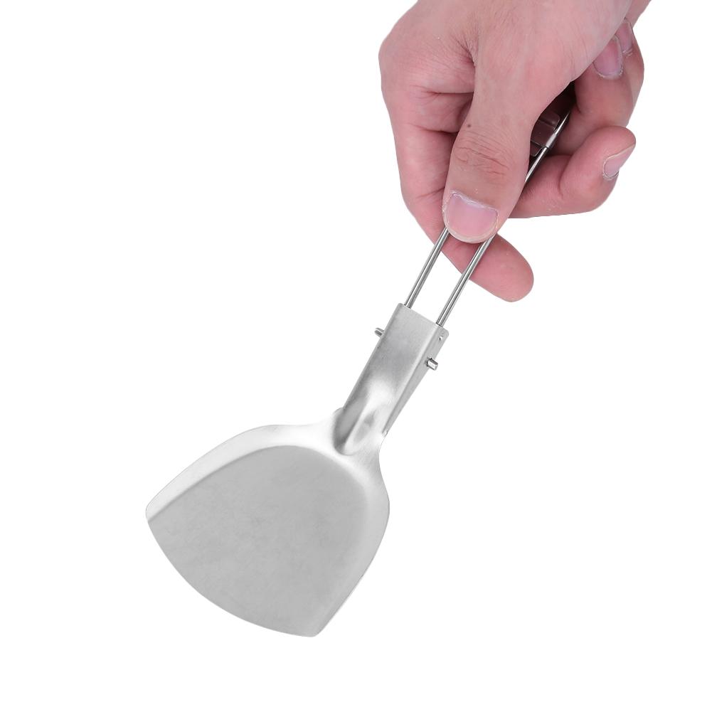 Camping Spatula, Stainless Steel Camping Spatula Set Spatula with Handle for Camping, Picnic