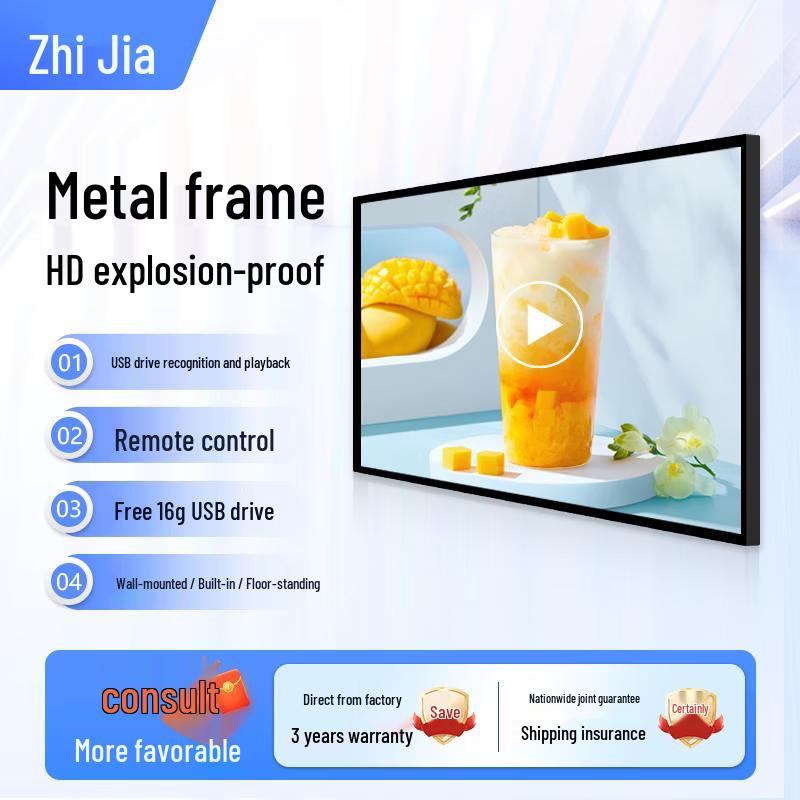 Zhijia Wall-Mounted Digital Signage Displays CN plug (adapter included)