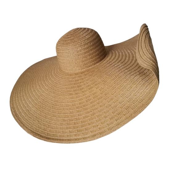 Women Summer Beach Hat Large Brim Foldable Straw Braided Retro English Style Solid Color Cap Anti-UV Sun Protection Vacation Sun Hat