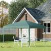 3 X 3M Garden Pop Up Gazebo Height Adjustable Marquee Party Tent Wedding Canopy With Carrying Bag Green