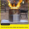 OEING Outdoor Stainless Steel Foldable Wood Stove