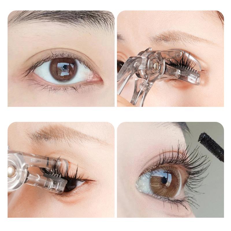 Wide-Angle Partial Eyelash Curler Portable One-Clip Curling Comb Tooth Lashes Curler Easy To Operate Styling Enlarge Eyes Tool
