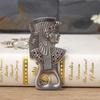 Bierflaschenöffner im ägyptischen Tutanchamun-Stil im Vintage-Stil mit magnetischem Kronkorkenfänger, kreativer Bieröffner aus Edelstahl und Metall im europäischen Stil