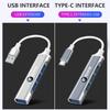 Fashion Type-C Turn USB Adapter Multi Port Distributor Hub For BMW E36 E46 E90 E60 F10 F30 E39 F20 E87 E92 G30 X5 E70 E91 G20 X1