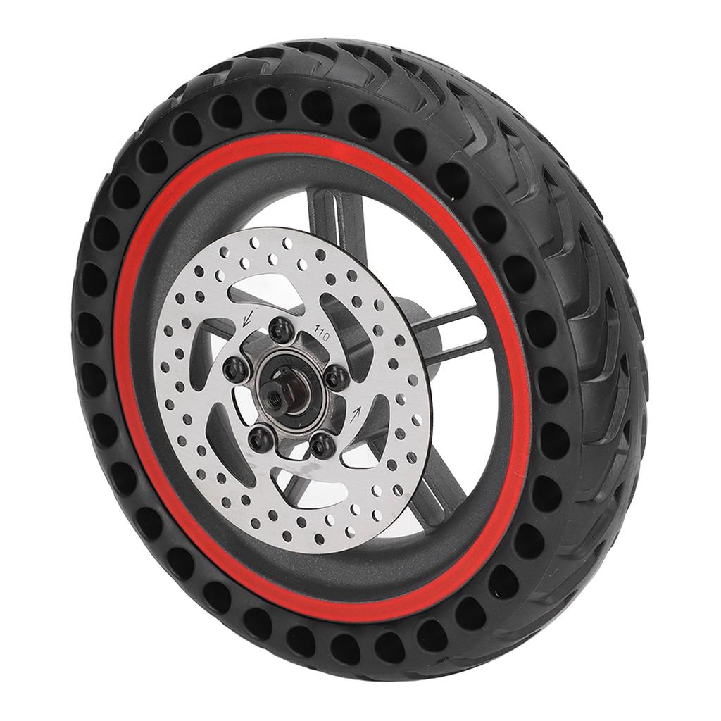 Elektrisk scooter bakdekk honeycomb aluminiumslegering og gummi med 110 mm skivebrems bakhjul for