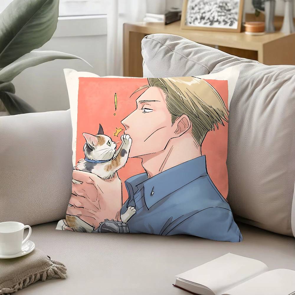 Anime KKento Nanami Throw Pillow Covers Pattern Cushion Cover Suitable For Sofa Bedroom Car Pillow Cover