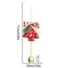 Christmas Bells For Door 2 Pieces Winter Holiday Festive Ornaments Christmas Bell Wind Chimes For Indoor Home Bedroom Living