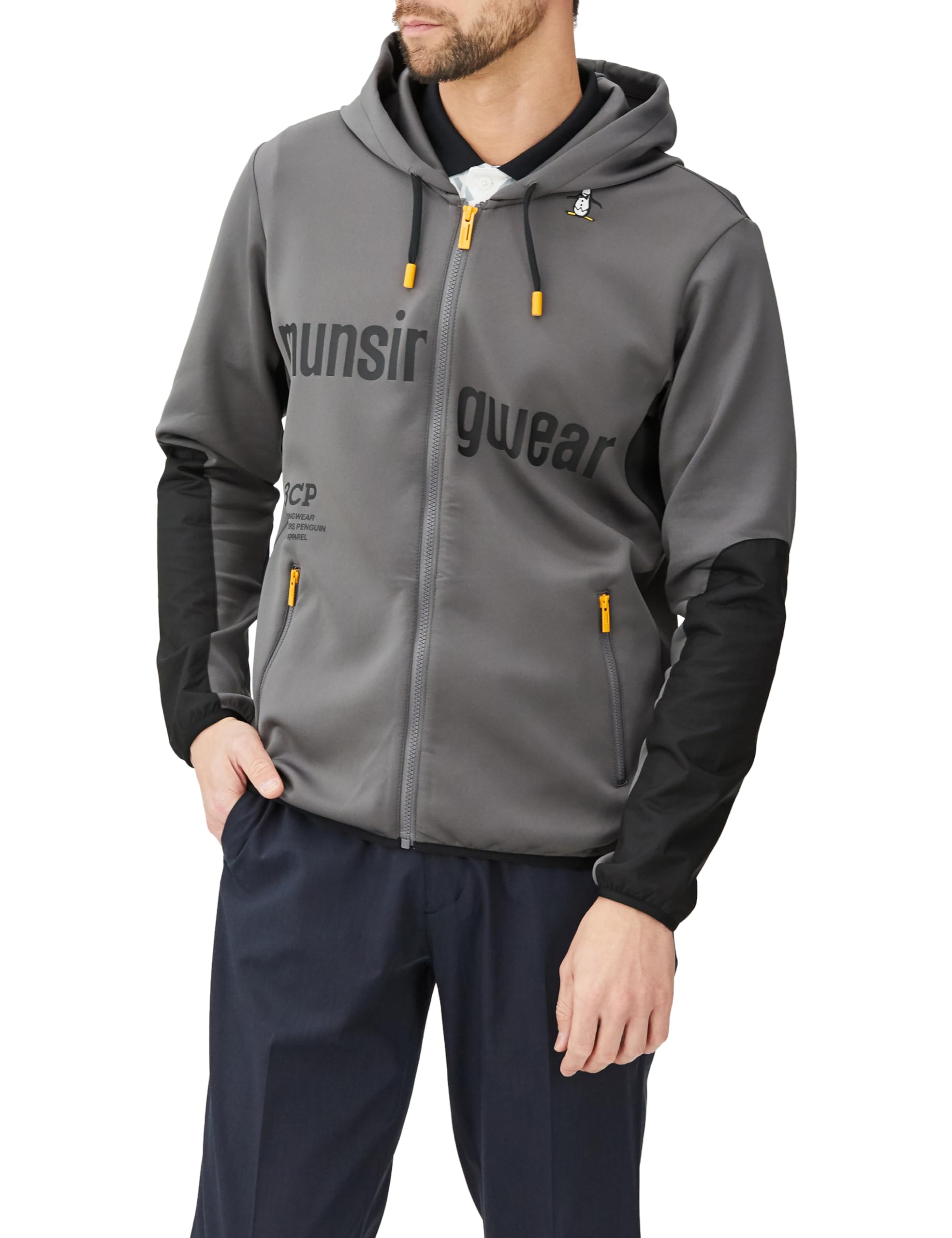 

Parka Water Absorbent Midler Full Zip Stretch Cut and Sewn Golf MEMXJL51 GY00 L [Munsingwear] [ENVOY] Men s (Gray)