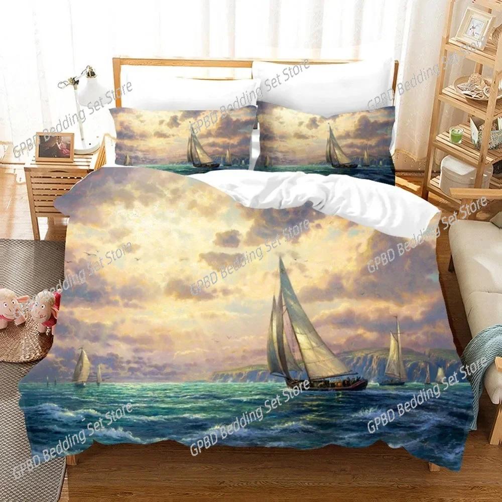 Oil Painting Van Gogh Star Sky Bedding Set Bedroom Soft Modern Bedspreads Comefortable Duvet Cover Quilt Cover And Pillowcase
