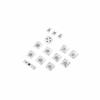 Silver Aluminum Window Switch Button Garnish Sticker For Benz C-Class 2010-2014