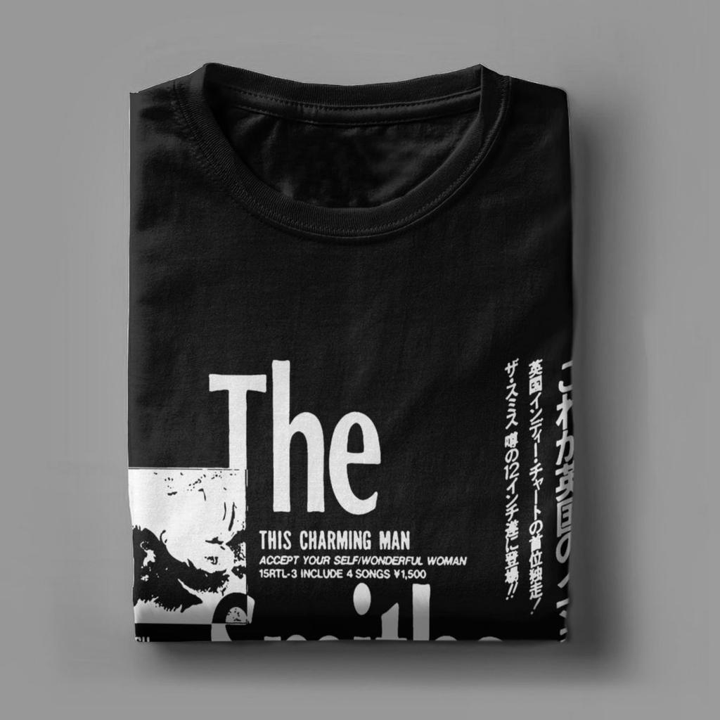 Hudba The Smiths Pánské tričko Vintage Tričko Krátký rukáv O-výstřih Tričko Čistá bavlna Dárek k narozeninám Oblečení