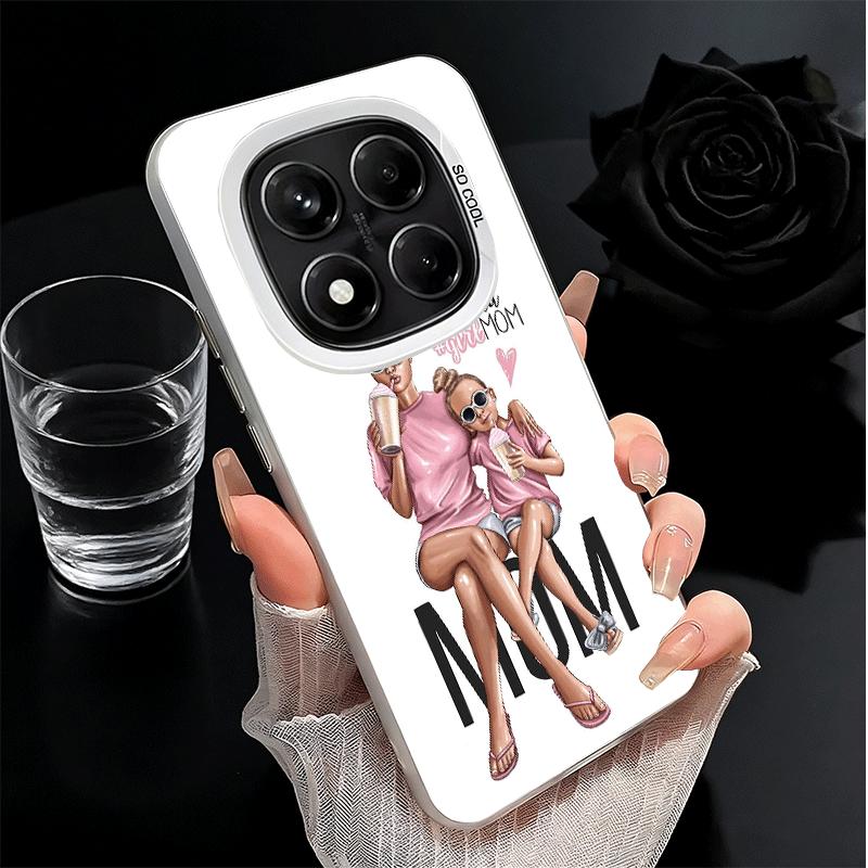 Baby Mom Girls Soft Phone Case for Samsung Galaxy S24 S25 FE S26 Edge S23 Ultra S22 Plus S21 + Shockproof Cover Back Shell