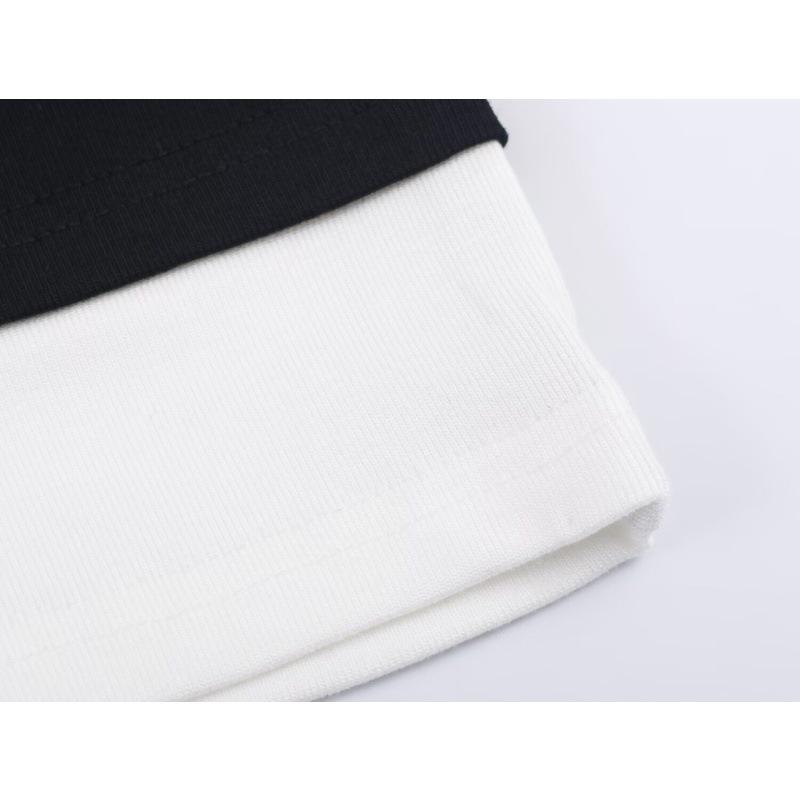 European & American Style Double-Layer Color Block Long-Sleeve T-shirt - Autumn/Winter 2025